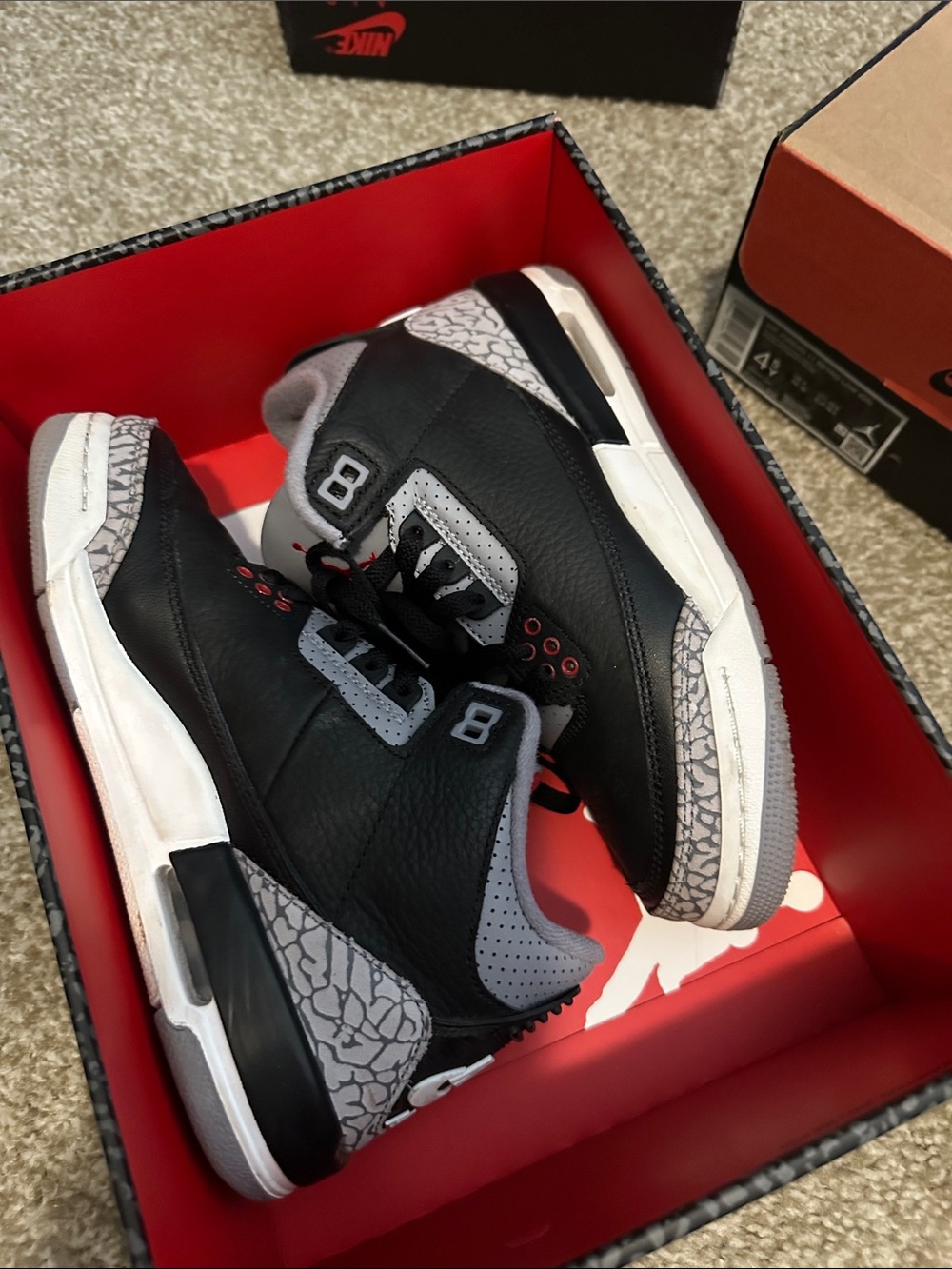 Jordan Kids Sneakers - Black and Red